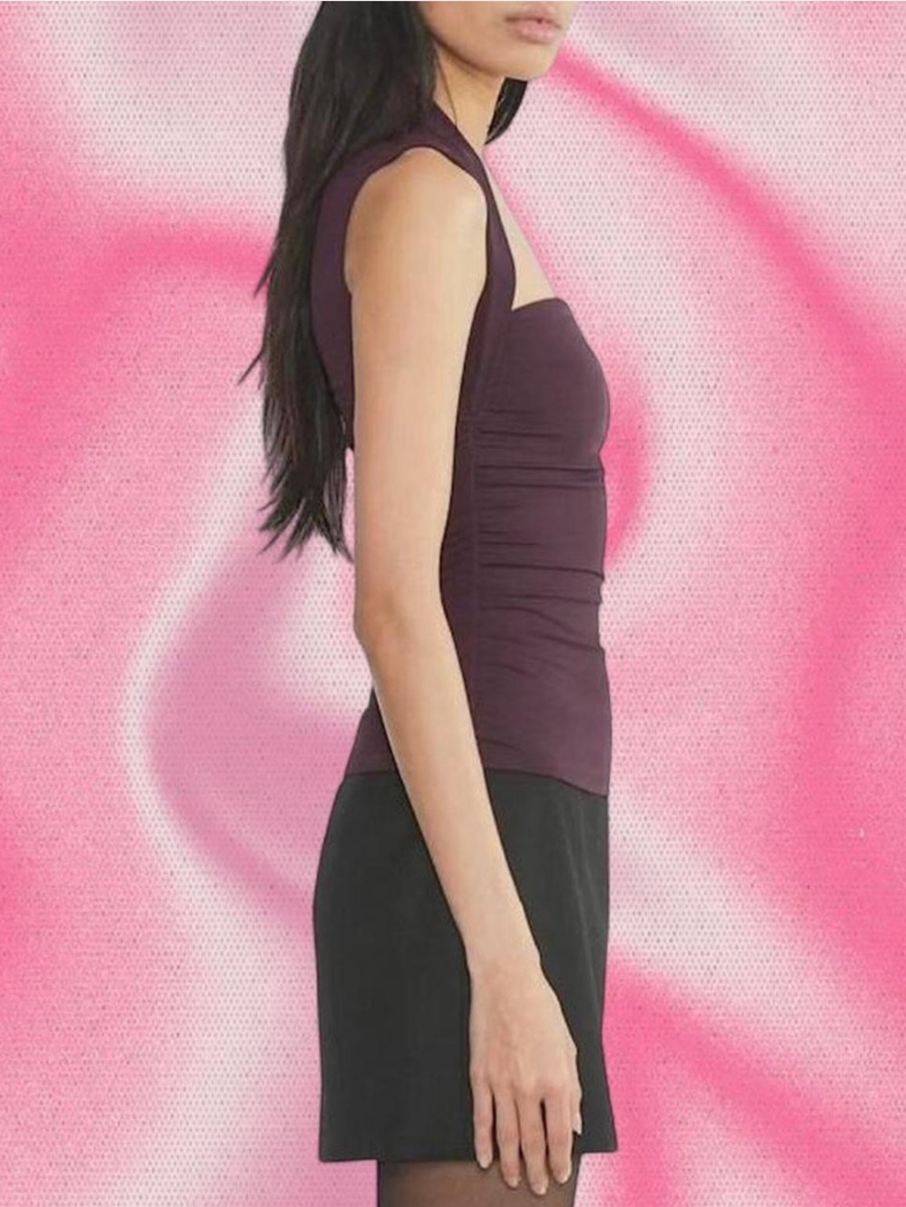 Aritzia Original Contour Flourish Purple Top - Picture 5 of 6
